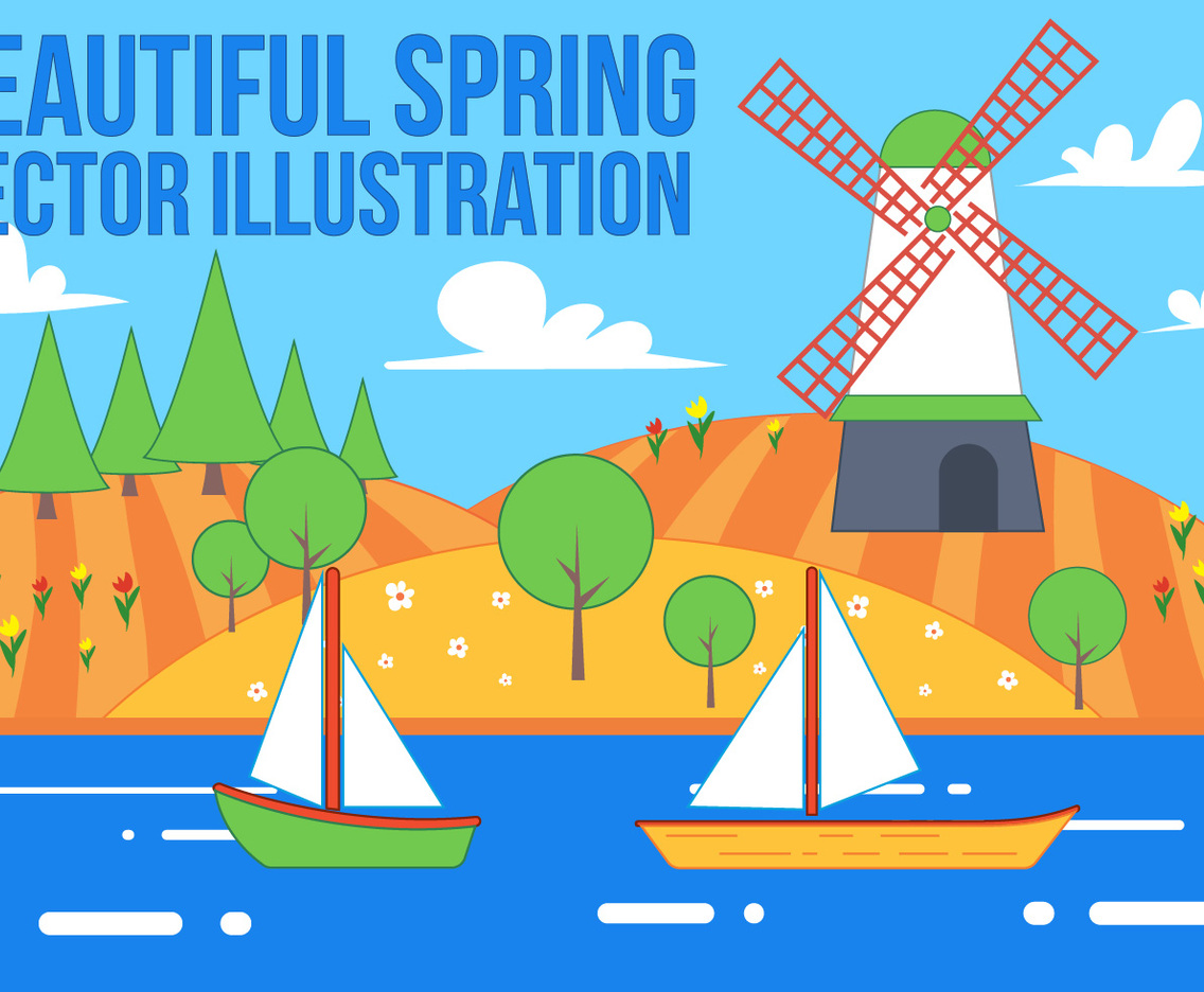 Free Spring Background Vector