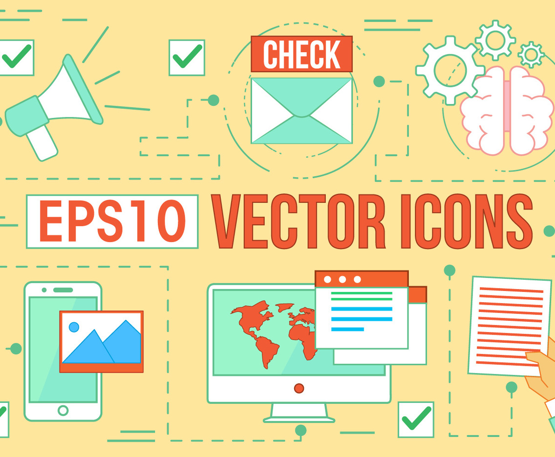 Free Digital Media Vector Icons