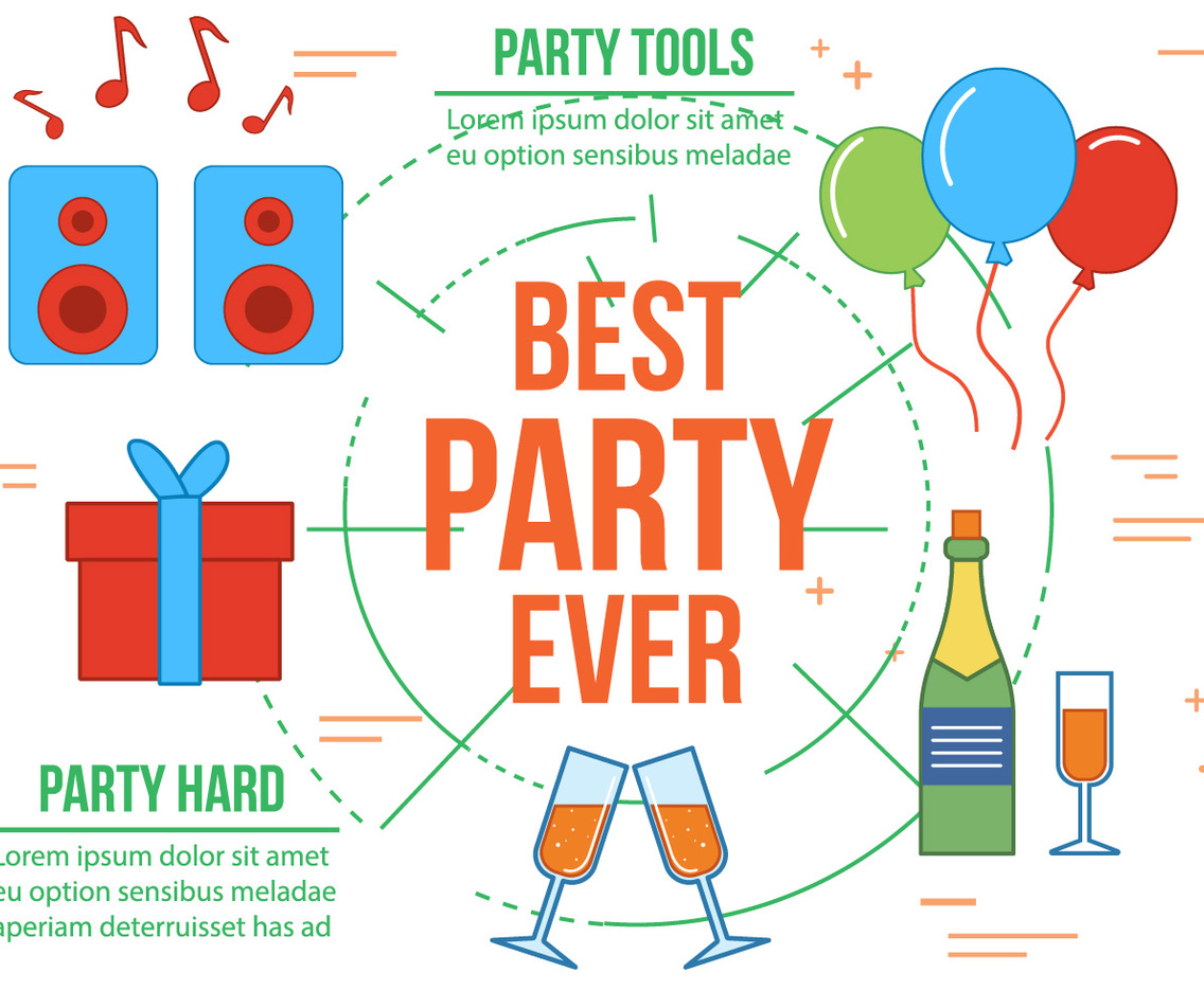 Free Best Party Vector