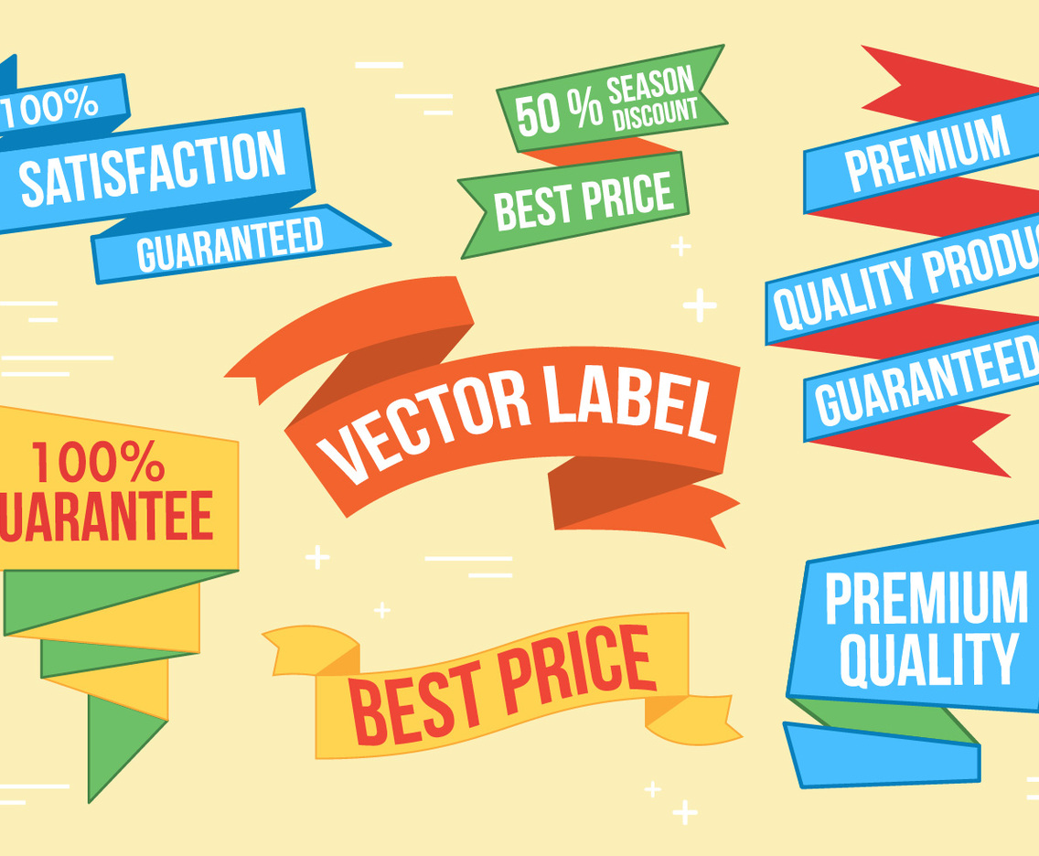Free Ribbon Vector Set