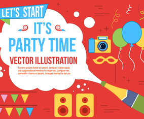 Free Party Time Vector