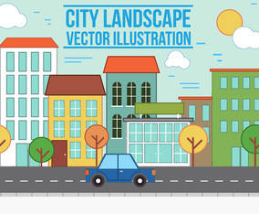 Free vector City Landscape