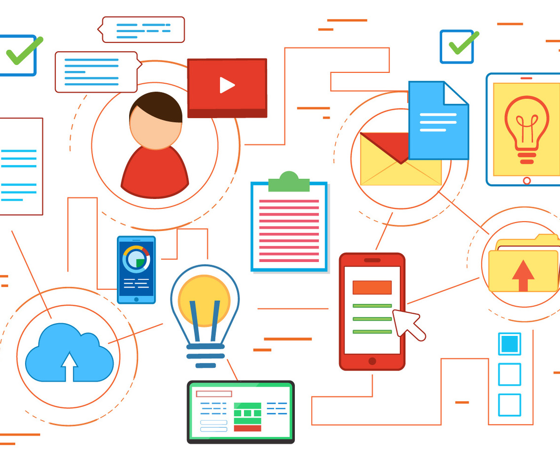 Free Digital Life Vector Illustration