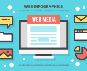 Free Web Infographics Vector Background