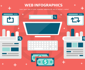 Free Web Infographics Vector Background