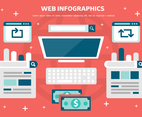 Free Web Infographics Vector Background