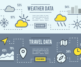 Free Weather And Travel Data Vector Background
