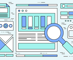 Free Linear Web Layout Vector Background