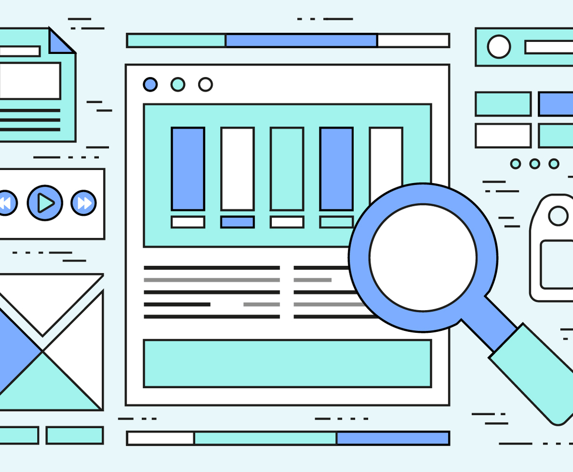 Free Linear Web Layout Vector Background