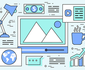 Free Linear Web Design Vector Background