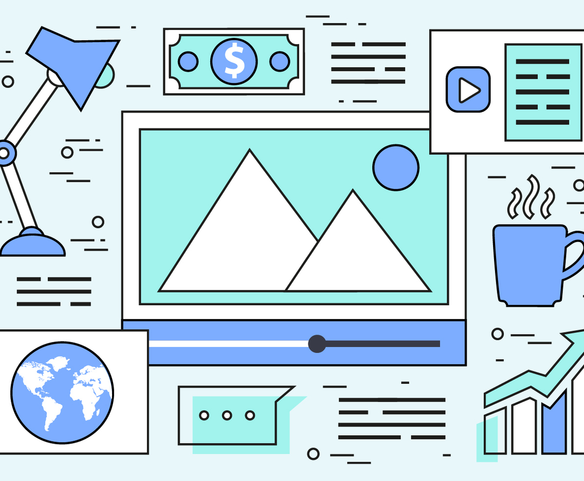 Free Linear Web Design Vector Background