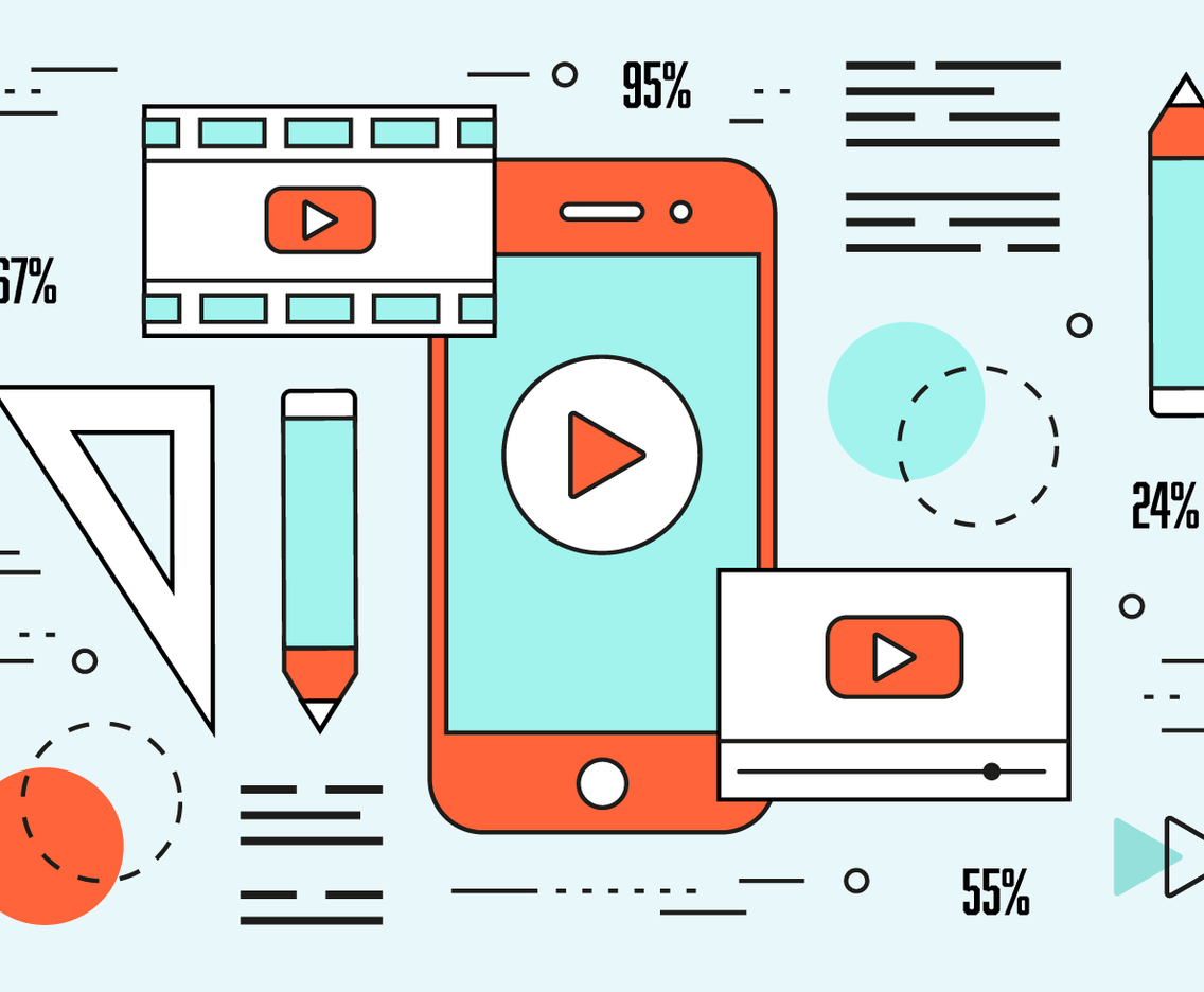 Free Linear Video Editor Vector Background