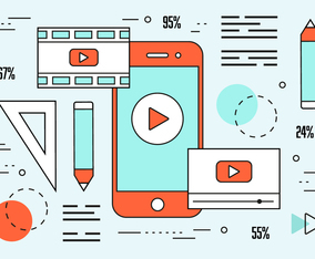 Free Linear Video Editor Vector Background