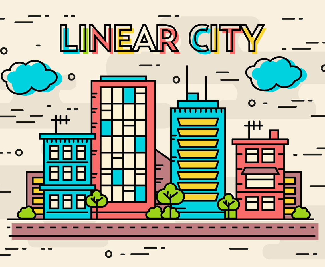 Free Flat Linear Design Vector Image Concept