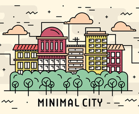 Flat Cream Linear Design Vector Image Concept