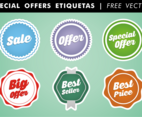 Special Offers Etiquetas Free Vector