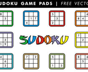Sudoku Game Pads Free Vector