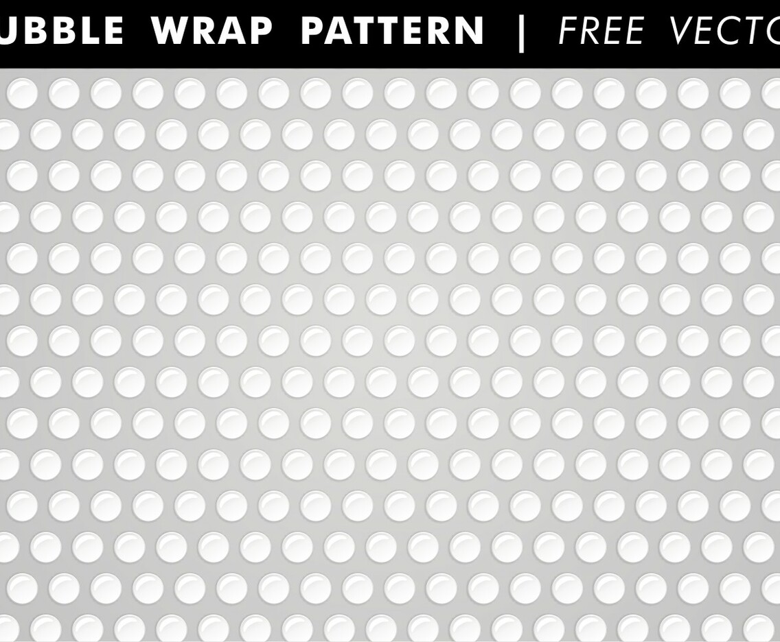 Bubble Wrap Pattern Free Vector