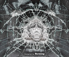 Vector Cracked Glass Realistic Background