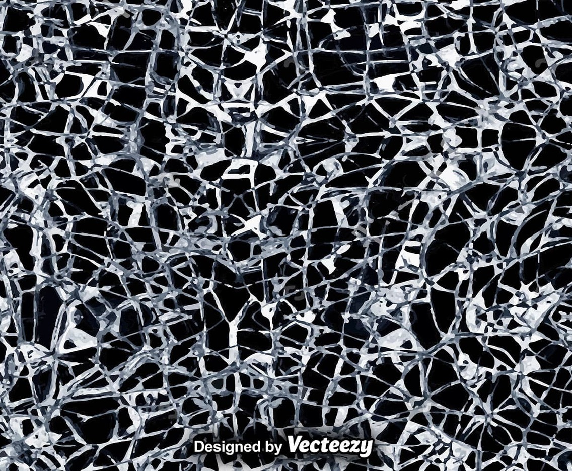 Vector Cracked Glass Texture