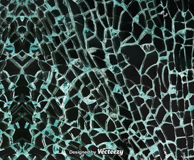 Vector Cracked Glass Background