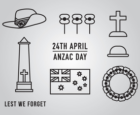 Anzac Day Element Vectors
