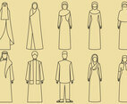 Middle East Clothes Icons