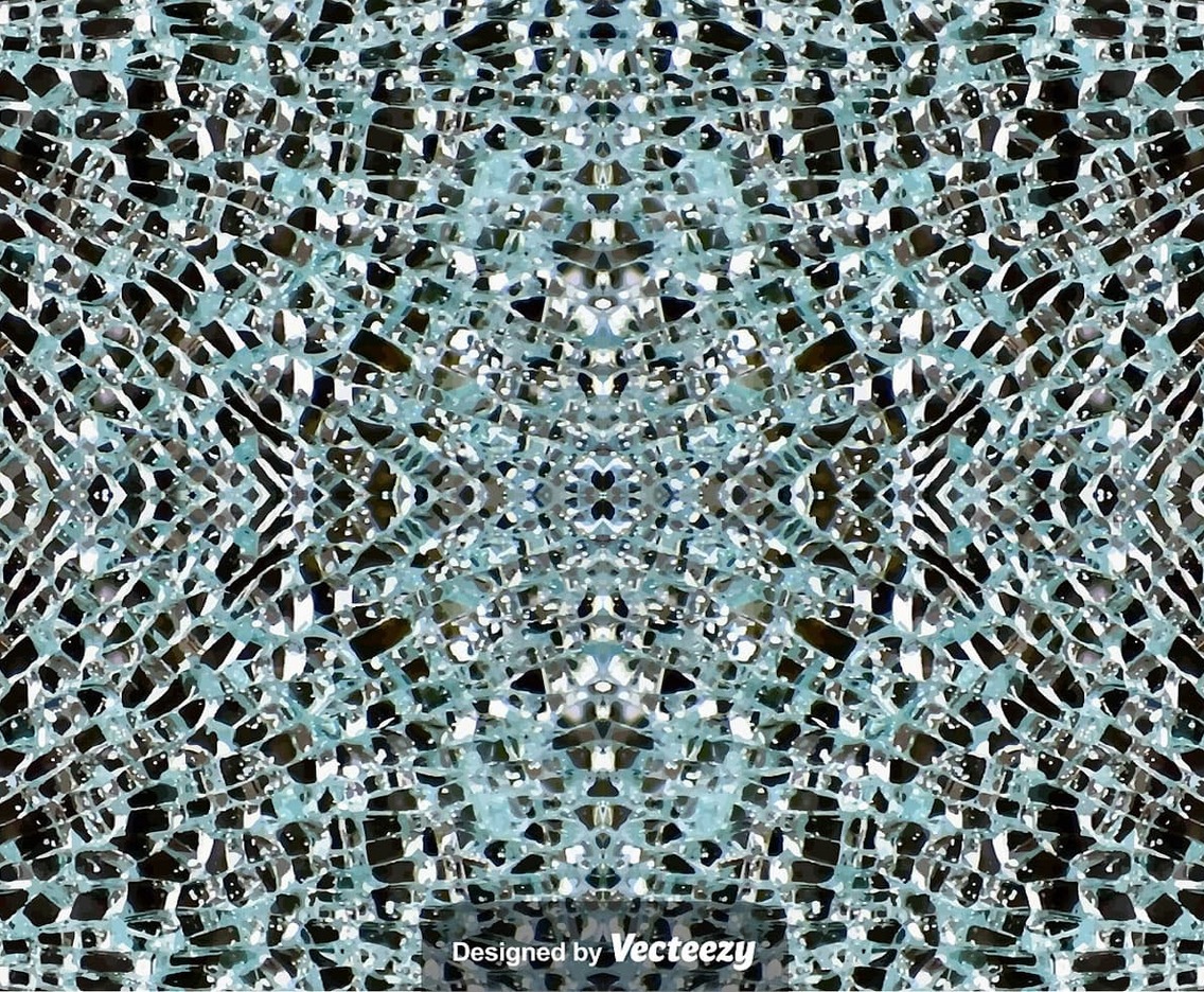 Vector Cracked Glass Texture