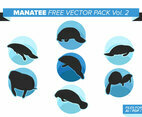 Manatee Free Vector Pack Vol. 2