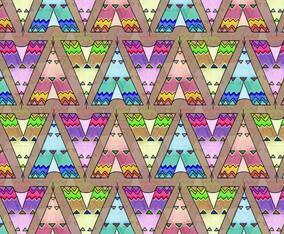 Free Vector Tipi Pattern