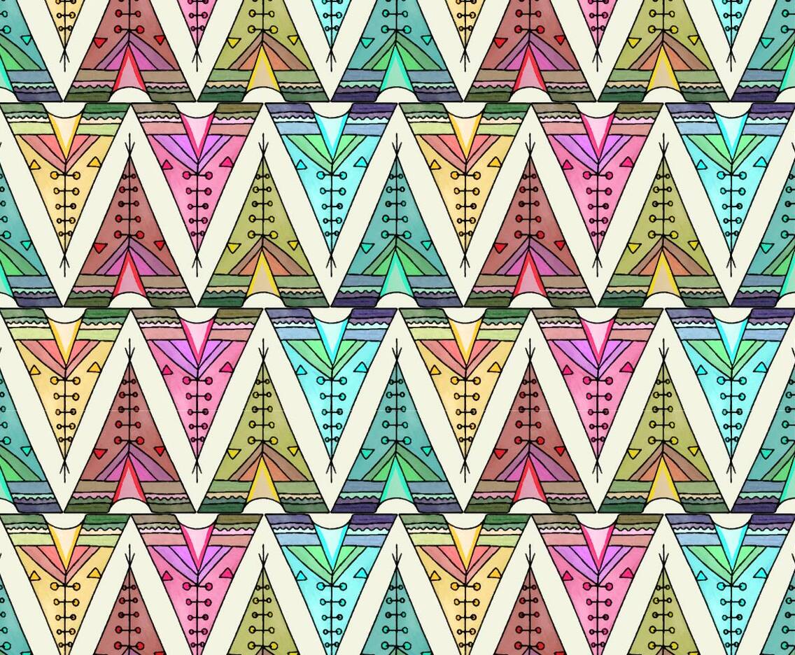 Free Vector Tipi Pattern