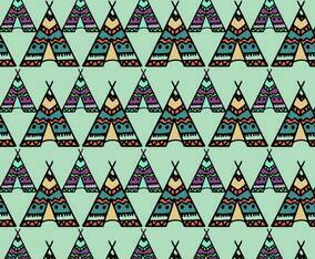Free Vector Tipi Pattern