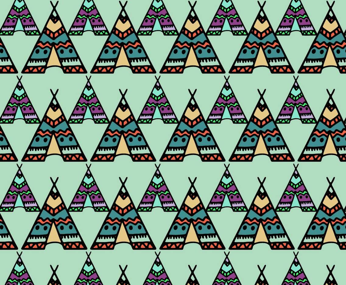 Free Vector Tipi Pattern