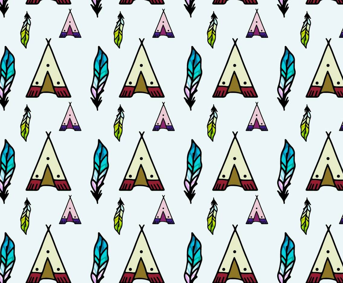 Free Vector Tipi Pattern