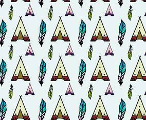 Free Vector Tipi Pattern