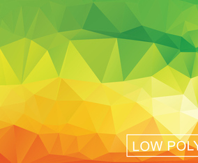 Warm Geometric Low Poly Style Illustration Vector