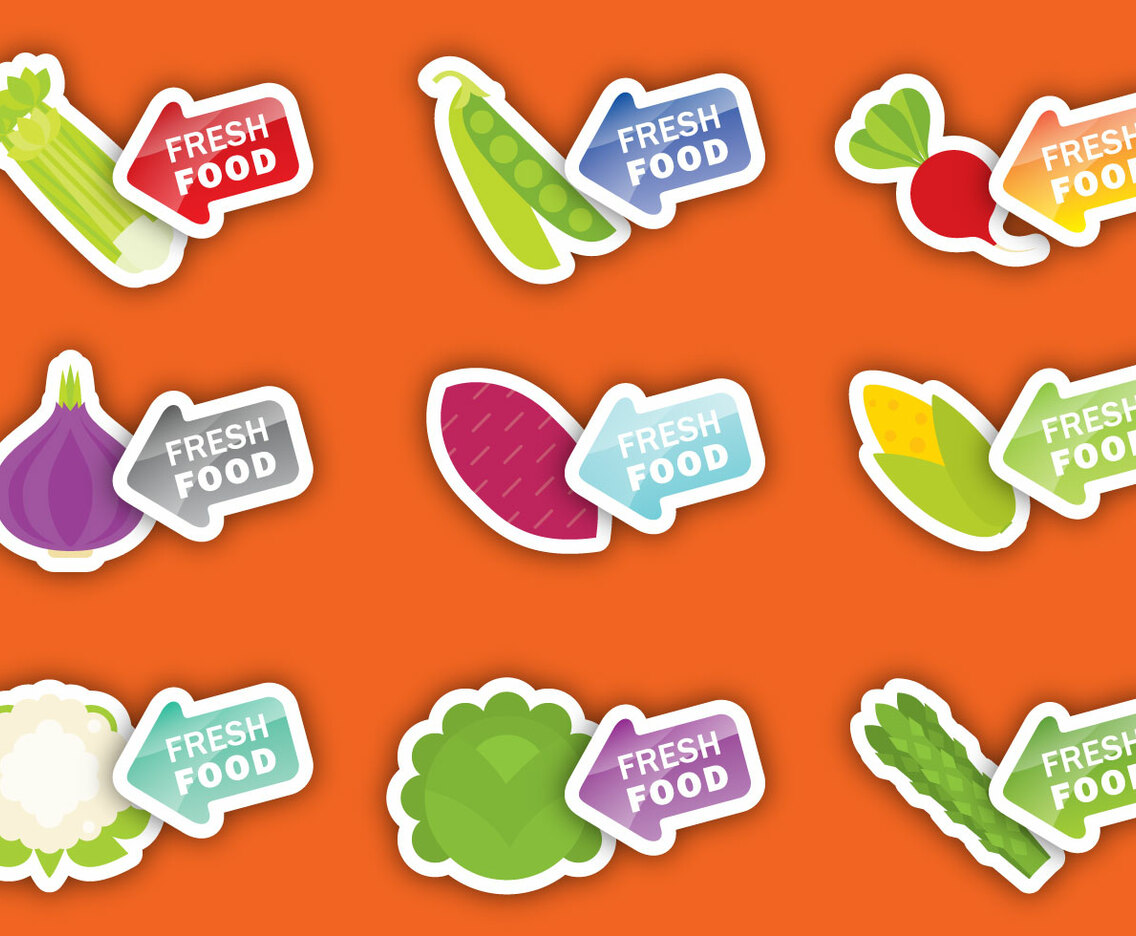 Fresh Vegetable Labels