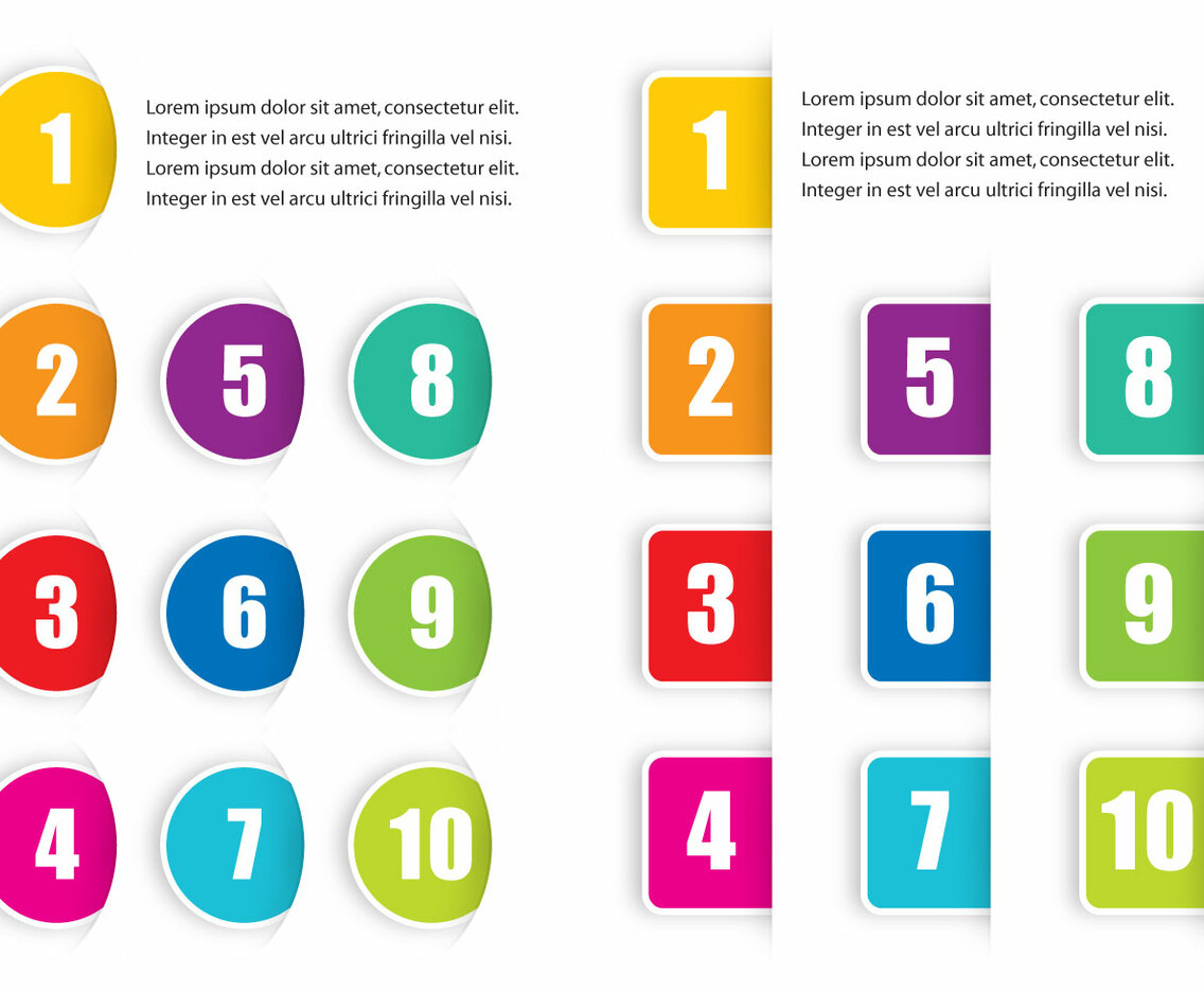 Colorful Bullet Points