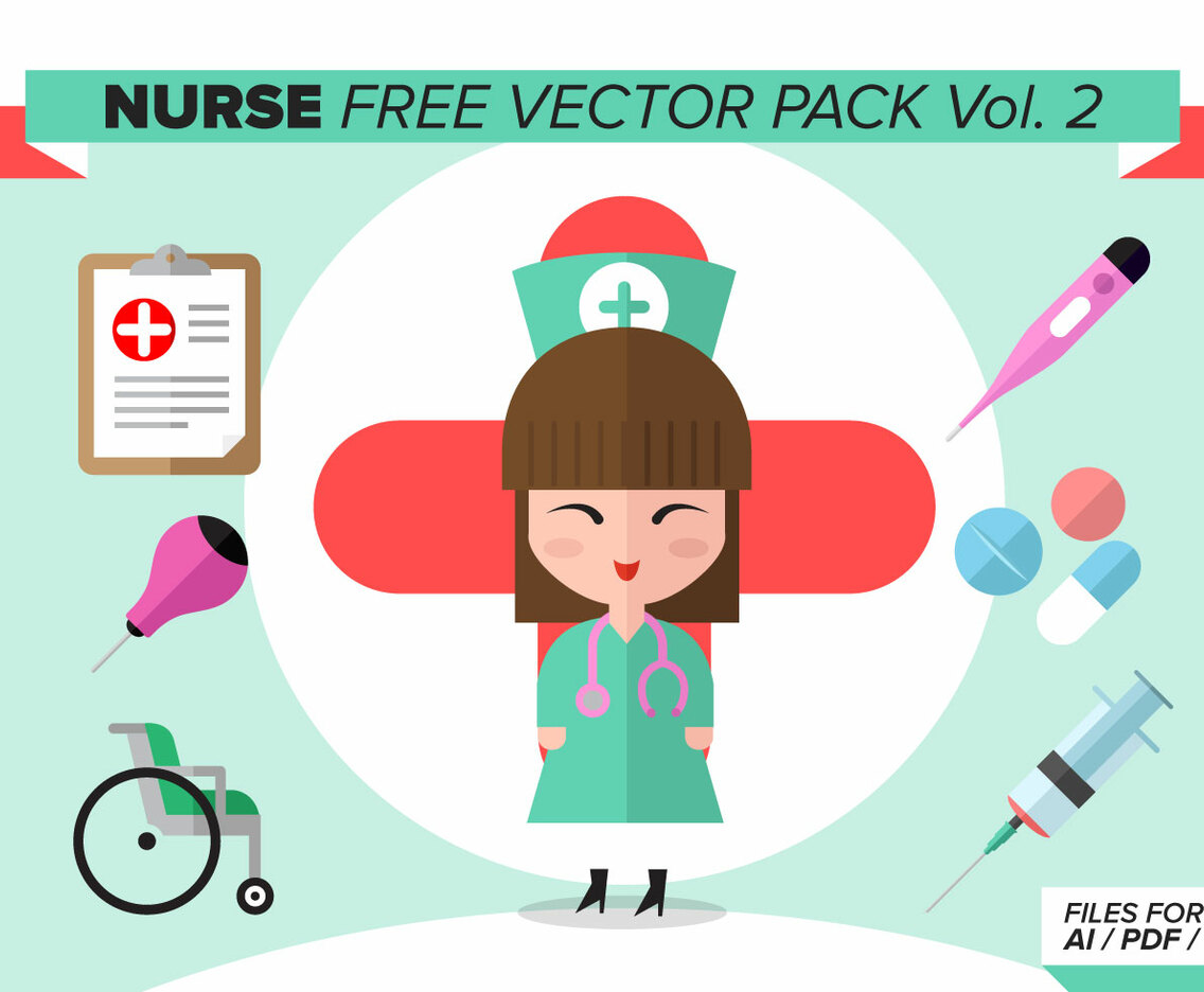 Nurse Free Vector Pack Vol. 2