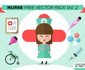 Nurse Free Vector Pack Vol. 2
