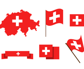 Free Switzerland Map Vector
