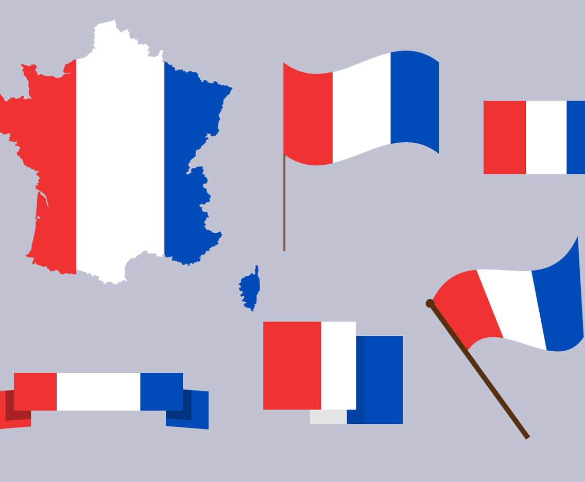 Free France Map Vector