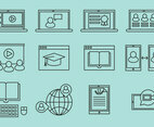 Webinar Line Icons