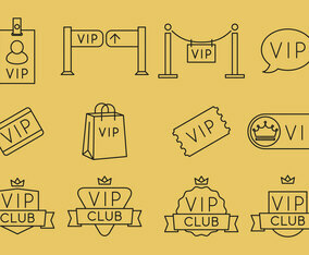VIP Line Icons
