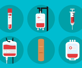 Blood Drive Vector Icons