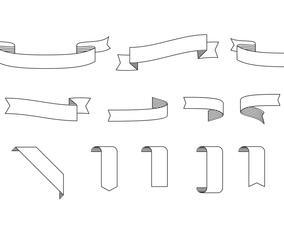 Free Outline Sash Vector