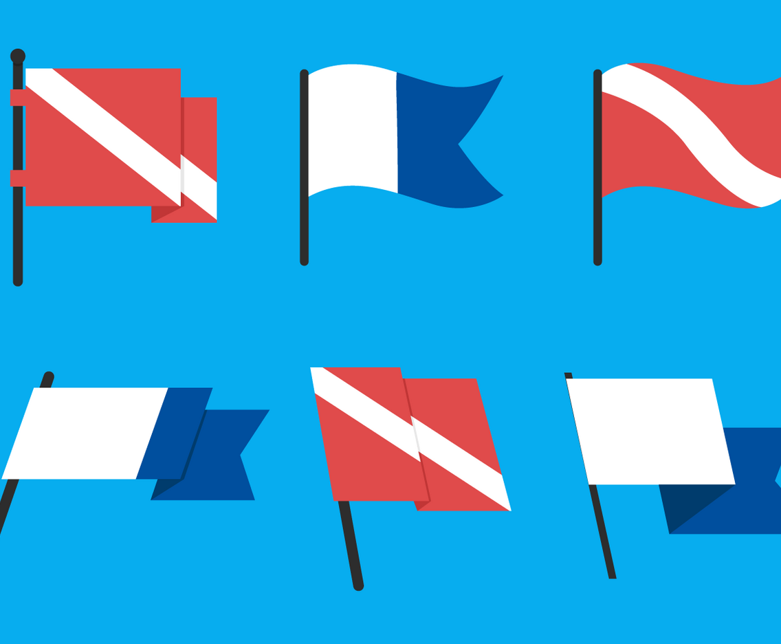 Dive Flag Vector Pack