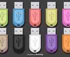 Usb flash memory set