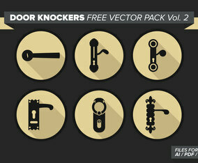 Door Knockers Free Vector Pack Vol. 2