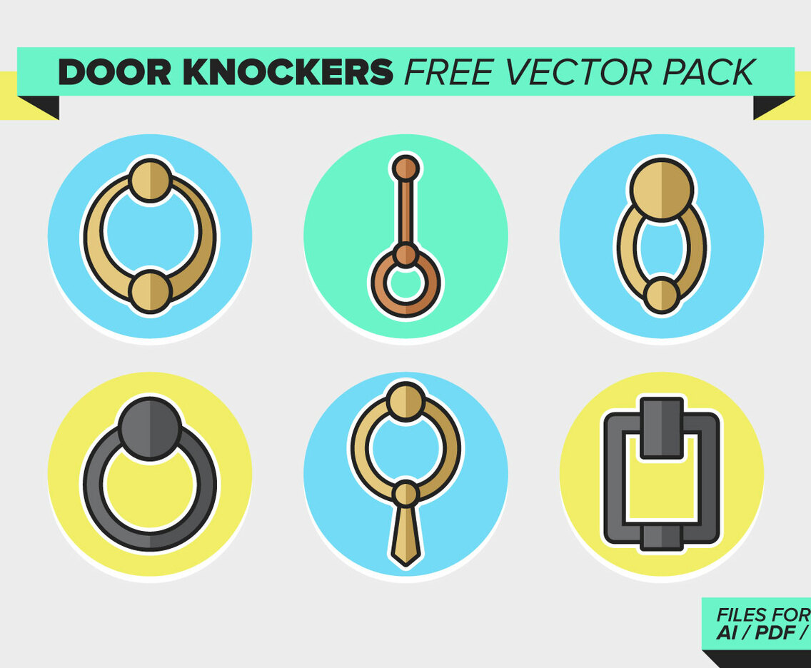 Door Knockers Free Vector Pack